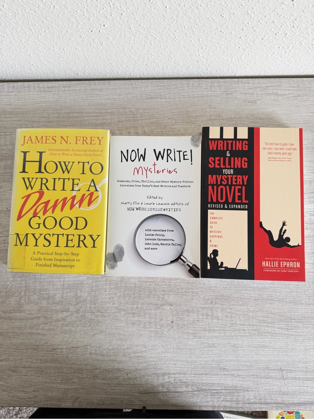 How to Write a Damn Good Mystery: 3-Book Mystery Writing Craft Lot Frey, Ephron